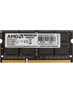 Оперативная память AMD DDR3L 8GB 1600MHz SO DIMM R538G1601S2SL U DDR3L 8GB 1600MHz SO DIMM R538G1601 Amd