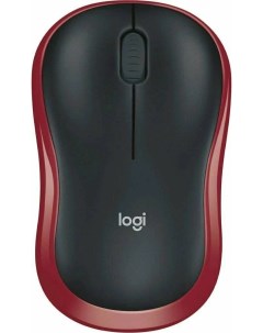 Компьютерная мышь M185 черный красный 910 002633 Logitech