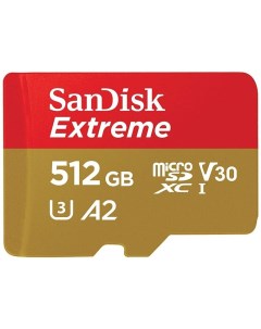 Карта памяти Micro SDXC Extreme 512GB без адаптера SDSQXAV 512G Sandisk