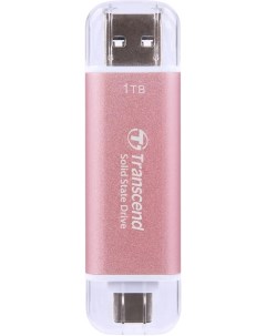 Внешний жесткий диск USB C 1TB розовый TS1TESD310P Transcend