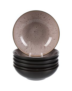 Тарелка суповая керамика 6 шт 18 см круглая Глэнс HMN230212A SO P Daniks