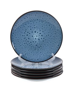 Тарелка десертная керамика 6 шт 20 см круглая Файруза Daniks