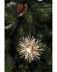 Новогоднее украшение Снежинка с жемчужинами Holiday classics