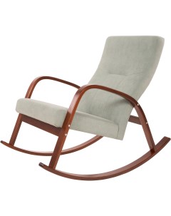 Кресло качалка Ирса ткань минт каркас вишня от фабрики Мебелик
