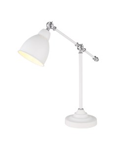 Лампа настольная E27 60 Вт Braccio A2054LT 1WH Arte lamp