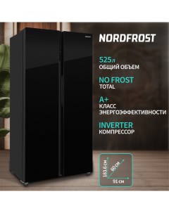 Холодильник RFS 525DX NFGB inv черный Nordfrost