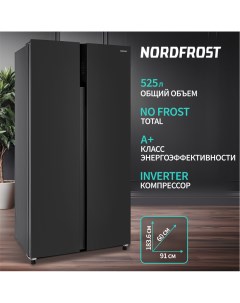Холодильник RFS 525DX NFXd inv серый Nordfrost