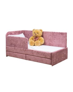 Кровать диван детская Непоседа 2а спальных места левый угол розовый 160х80 см М-стиль
