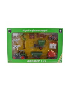 Игровой набор Ферма baby Фермер 12 предметов 3612084 Devik toys