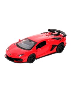 Модель машины Metal Speed Zone 1 43 Lamborghini Aventador 11 5см красная 67363 Msz