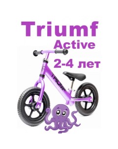 Беговел Алюминиевый Triumf AL1201 2019 пурпурный Triumf active