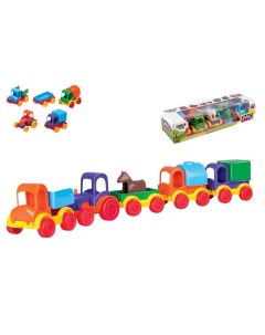 Игрушка Набор Авто машинки паровозики Little Cars Zarrin toys
