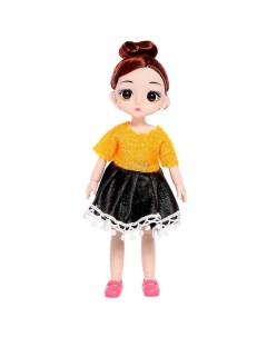 Кукла модная шарнирная Лиза в платье МИКС Nobrand