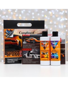 Набор Kids Sportcar 1 гель для душа и ванны шампунь для волос карточки Compliment