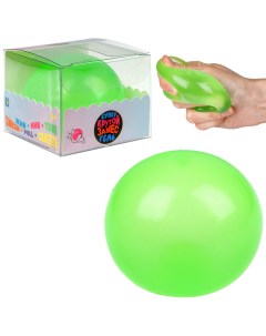 Игрушка антистресс Крутой замес Супергель зелёный шар матовый 6см 1toy