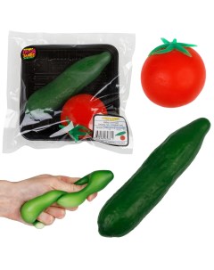 Игрушка антистресс Крутой замес Супермаркет огурец и помидор на подложке 1toy