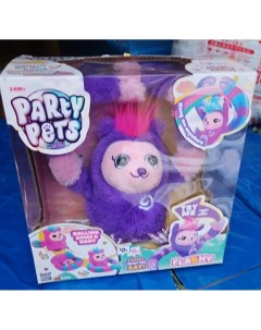 Интерактивная игрушка Музыкальный Ленивец Party Pets фиолетовый Китай