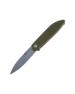 Складной нож Bocll II stonewash сталь D2 S22019 4 рукоять OD Green G10 Sencut