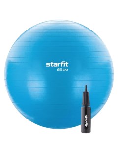 GB 109 65 СМ 1000 Г Фитбол антивзрыв с ручным насосом Синий Starfit