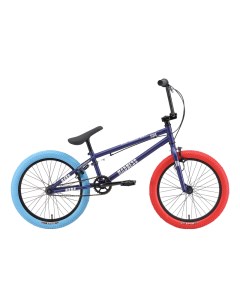 Велосипед Madness BMX 1 2024 темно синий матовый серебристый синий красный 9 Stark