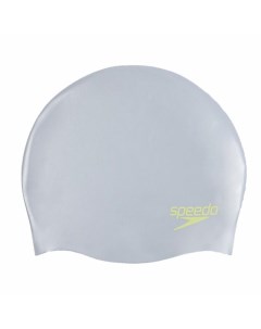 Шапочка для плавания Junior Plain Moulded Silicone Cap B825 silver Speedo