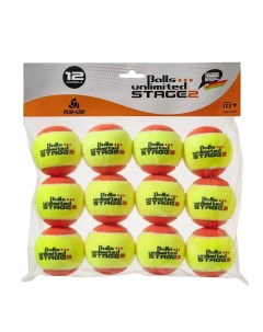 Теннисный мяч Stage 2 уровень 2 оранжевый 12 шт в упаковке Balls unlimited