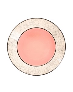 Тарелка Персия плоская керамика розовая 25 см Иран Керамика ручной работы