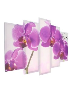 Часы модульные Фиолетовые орхидеи 80х140 см Сюжет