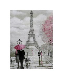 Картина холст на подрамнике Любовь в Париже 50х70 см Topposters