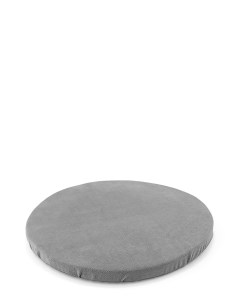 Круглая подушка на стул 31 5см бархатная цвет серый P111189 Denastia