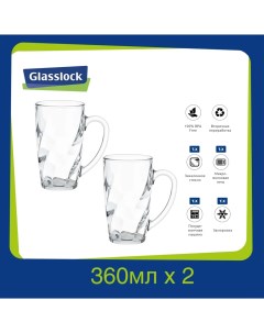 Набор стеклянных кружек RM405 2 360ml х 2 Glasslock