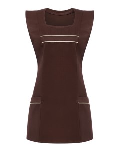Фартук женский HEIKE коричневый размер 56 60 Nobrand
