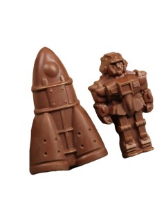 Шоколадные фигурки 2 в 1 Робот Ракета 160 г Время шоколада