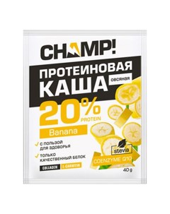 Каша овсяная протеиновая Champ банановая с коэнзимом Q10 40 г Леовит