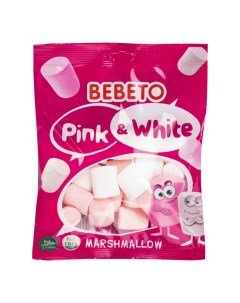 Маршмеллоу Pink White со вкусом ванили и клубники 135 г Bebeto