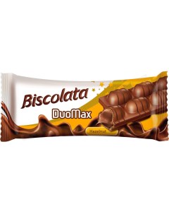 Вафли Biscolata с ореховой начинкой покрытые молочным шоколадом 44 г Solen