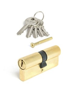 Цилиндр дверной Locks ENW60 англ ключ ключ PB Полированная латунь Maxi