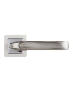 Ручка дверная Punto Saturn квадратная розетка матовый никель хром Nobrand