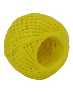 Шпагат из полипропилена 3мм х 50м 2шт цвет желтый Kraftcom