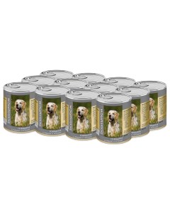 Консервы для собак с говядиной рубцом и печенью в желе 12шт по 750г Dog lunch