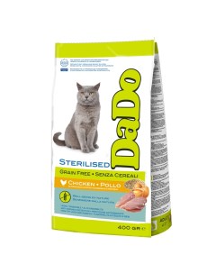 Сухой корм для кошек Cat Grain Free для стерилизованных беззерновой курица 400 г Dado