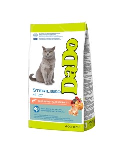 Сухой корм для кошек Cat Sterilised Shrimps для стерилизованных с креветкой 400 г Dado