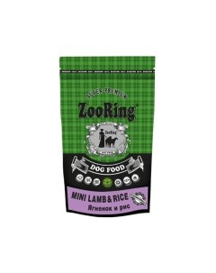 Сухой корм для собак Mini Lamb Rice мелких и средних пород ягненок и рис 700 г Zooring
