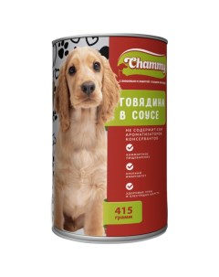 Консервы для собак для пород любого размера говядина 415г Chammy