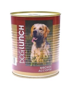 Консервы для собак мясное ассорти 410г Dog lunch