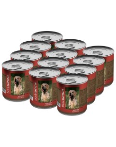 Консервы для собак с мясным ассорти в желе 12шт по 410г Dog lunch