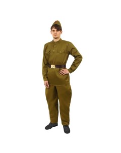 Костюм военного гимнастерка брюки галифе ремень пилотка р 54 рост 182 см Страна карнавалия