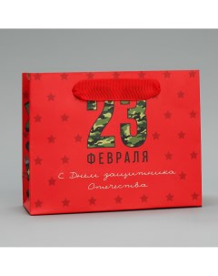 Пакет подарочный ламинированный горизонтальный упаковка Дарите счастье