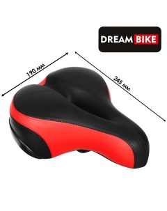 Седло комфорт цвет красный Dream bike