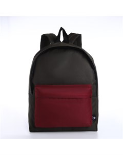 Спортивный рюкзак из текстиля на молнии 20 литров цвет хаки бордовый Textura